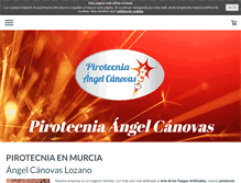 Tablet Screenshot of pirotecnia-en-murcia.com